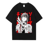 acsewater T-Shirt Chainsaw Man T-Shirt AKI Hayakawa T-Shirt Unisex Anime Print Casual Top Giovane T-Shirt Trendy Top Oversize T-Shirt Power