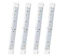 ACSUZ 4pcs Side Marker Indicator Lights 12-24v 12led Front Rear LED Indicatore di Direzione Indicatore di Direzione per Auto Camion Rimorchio Camion Bus,Bianca
