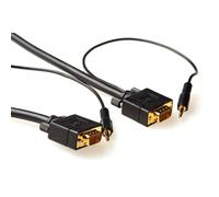 ACT 10m VGA + 3.5mm cavo VGA VGA (D-Sub) + 3.5 mm (1/8) Nero (AK4994)