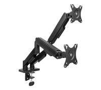 ACT AC8314 Supporto Monitor da Scrivania 2 Bracci 17 a 35" VESA 75x75 a 100x100 Max 18kg