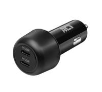 ACT Accendisigari USB C, 45 W (PD 25 W + PD20 W), ricarica rapida USB C, adattatore 2 porte, caricabatteria da auto USB C per Apple e Android AC2200