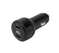 ACT Accendisigari USB C 95 W (2 x USB-C) - 65 W + 30 W PD 3.0 PPS GaNFast, Quick Charge 5, adattatore di ricarica rapida da auto 12 V/24 V per laptop/MacBook, iPhone, iPad, Samsung, tablet, AC2210