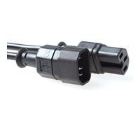 Cavo di alimentazione ACT da C14 maschio a C15 femmina, 2 m, cavo elettrico, nero - AK5003