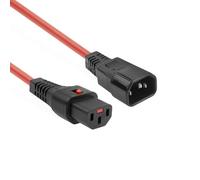 ACT AK5194 cavo di alimentazione Nero/rosso 1,5 m Accoppiatore C14 Accoppiatore C13