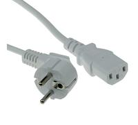 ACT AK5402 Stromkabel Weiß 1 m CEE7/7 C13-Koppler (AK5402) Marca