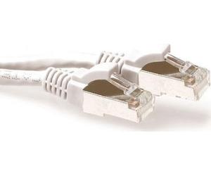 ACT bianco 0,5 metri LSZH SFTP CAT6A Cavo Patch SNAGless con connettori RJ45 CAT6A S/FTP LSZH SNG WH 0,50M (FB7300) NEW