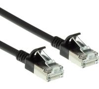 Act Black 0,15 metri LSZH U/FTP CAT6A Datacenter Slimline Patch Cavo SNAGLESS con connettori RJ45 (DC7930) NEW