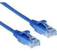 Act Blue 0,25 metri LSZH U/UTP Cat6 Datacenter Slimline Patch Cavo con connettori RJ45 Cat6 U/UTP Slimline BU 0,25 m (DC9652) NEW