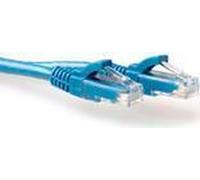 Act Blue 1 metro U/UTP Cat6A Cavo Patch SNAGless con connettori RJ45 CAT6A U/UTP SNAGLESS BU 1,00m (IB2601) NEW