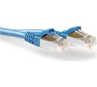 Act Blue 10 metri SFTP CAT6A Patch Cavo senza fine con connettori RJ45. CAT6A S/FTP SNAGLILS BU 10.00M (FB6610) NEW