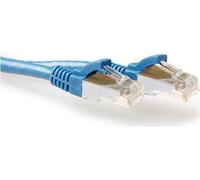 Act Blue 25 metri SFTP CAT6A Patch Cavo senza fine con connettori RJ45. CAT6A S/FTP SNAGLENS BU 25,00m (FB6625) NEW