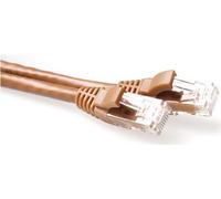Act Brown 1,5 metri U/UTP CAT6A Patch Cavo Snagless con connettori RJ45. CAT6A U/UTP SNAGLENS BN 1,50M (IB2251) NEW