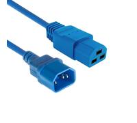 ACT C14 - C21 Cavo di alimentazione C21 Femmina a C14 Spina Prolunga IEC 60320 Cavo di alimentazione 1 m Blu per server PDU UPS - AK5380