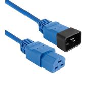 ACT C20 - C21 Cavo di alimentazione C21 Femmina a C20 Cavo di prolunga IEC 60320 Cavo di alimentazione 2.5m Blu, per server PDU UPS - AK5368