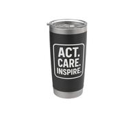 Act, Care, Inspire | Idea regalo per la Giornata internazionale dei volontari Bicchiere termico in acciaio inox doppia parete