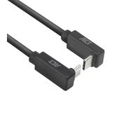 ACT Cavo angolare USB C 2 m, PD 60 W USB C spina angolare 90 gradi, su/giù verso l'alto e verso il basso, velocità dati 10 Gbps, risoluzione video 4 K a 60 Hz, cavo video USB Type C, cavo dati, cavo