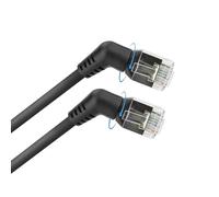 ACT Cavo CAT6A U/FTP, cavo di rete attorcigliato a 360°, cavo LAN sottile angolato, 1,5 m DD1951