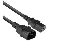 ACT Cavo di alimentazione 1,8 m, C13 a C14 cavo di prolunga per dispositivi a freddo, IEC maschio a femmina 3 pin cavo di alimentazione - AC3315 nero