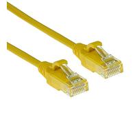 ACT Cavo di rete CAT6, U/UTP LSZH Cavo LAN sottile 3,8 mm, flessibile Snagless Ethernet con connettore RJ45, per uso in data center, 0,5 m, giallo - DC9800