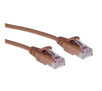 ACT Cavo di rete CAT6, U/UTP LSZH Cavo LAN sottile 3,8 mm, flessibile Snagless Ethernet con connettore RJ45, per uso in data center, 10 metri, marrone - DC9210