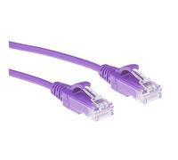 ACT Cavo di rete CAT6, U/UTP LSZH, sottile 3,8 mm, cavo Ethernet flessibile con connettore RJ45, per uso in data center, 0,5 m, viola - DC9300