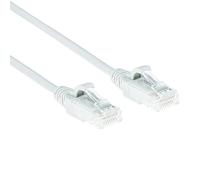 ACT Cavo di rete CAT6, U/UTP LSZH, sottile 3,8 mm, cavo Ethernet flessibile con connettore RJ45, per uso in data center, 3 metri, bianco - DC8903