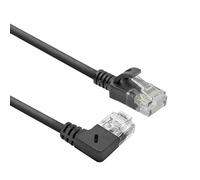 ACT Cavo di rete CAT6A ad angolo di 90° a destra, U/UTP LSZH LAN, sottile 3,6 mm, cavo Ethernet flessibile con connettore RJ45, per uso in data center, 3 metri, a destra DC2903
