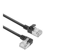 ACT Cavo di rete CAT6A ad angolo di 90°, U/FTP LSZH LAN, sottile 3,6 mm, cavo Ethernet flessibile con connettore RJ45, per l'uso in data center, 0,25 m, a sinistra DA1952