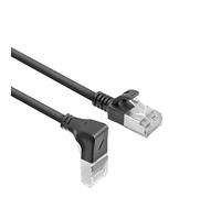 ACT Cavo di rete CAT6A ad angolo di 90°, U/FTP LSZH, sottile 3,6 mm, cavo Ethernet flessibile con connettore RJ45, per l'uso in data center, 1,5 m, verso il basso DA3951