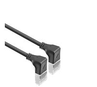 ACT Cavo di rete CAT6A ad angolo di 90°, U/FTP LSZH, sottile 3,6 mm, cavo Ethernet flessibile con connettore RJ45, per l'uso in data center, 0,15 metri, verso il basso DA5930