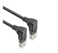 ACT Cavo di rete CAT6A ad angolo di 90°, U/UTP LSZH, sottile 3,6 mm, cavo Ethernet flessibile con connettore RJ45, per uso in data center, 5 metri, verso il basso DD5905