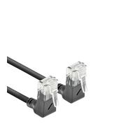 ACT Cavo di rete CAT6A ad angolo di 90°, U/UTP LSZH, sottile 3,6 mm, cavo Ethernet flessibile con connettore RJ45, per uso in data center, 5 metri, verso l'alto DD6905