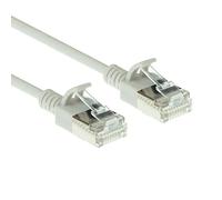 ACT Cavo di rete CAT6a, U/FTP LSZH Cavo LAN sottile 3,8 mm, flessibile Snagless CAT 6a con connettore RJ45, per uso in data center, 0,15 m, grigio - DC7030
