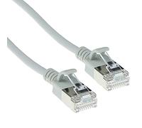 ACT Cavo di rete CAT6a U/FTP LSZH Cavo LAN sottile 3,8 mm Slimline flessibile antigroviglio CAT 6a con spina RJ45, per l'utilizzo in centri dati, 1 m, grigio - DC7001