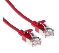 ACT Cavo di rete CAT6a, U/FTP LSZH, sottile, 3,8 mm, sottile, cavo CAT 6a flessibile con spina RJ45, per uso nei data center dati, 5 metri, rosso - DC7505
