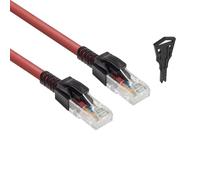 ACT Cavo Ethernet CAT6A con serratura, cavo patch RJ45 Ethernet (U/UTP), LSZH antipiega, rosso, 5 m - FB5505