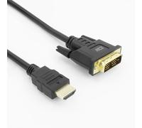 ACT Cavo HDMI a DVI 2 m, 4 K@60 Hz, adattatore bidirezionale HDMI DVI (DVI-D 18 + 1 pin) maschio a maschio placcato oro, per il collegamento di un monitor DVI - AK3735