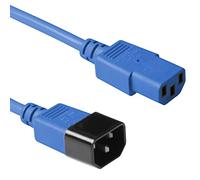 ACT Cavo IEC da 1,8 m, C13 a C14, cavo IEC, spina IEC a 3 pin, colore: Blu