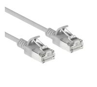 ACT Cavo patch LSZH S/FTP CAT6A Slimline senza grovigli con connettori RJ45 DB7000, 0,5 m, grigio
