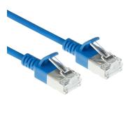 ACT Cavo patch LSZH S/FTP CAT6A Slimline senza grovigli con connettori RJ45 DB7630, 0,15 m, blu
