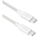 ACT Cavo di ricarica da USB-C a USB-C, 240 W, PD 3.2, bianco, 2 m, cavo dati USB 2.0 in nylon intrecciato (EPR AVS) per laptop/iPad/Samsung/Android - AC3085