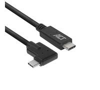 ACT Cavo USB C ad angolo retto 1m, cavo USB 3.0 a 90 gradi, cavo USB C PD 60W ricarica rapida, velocità dati 5Gbps - AC7406