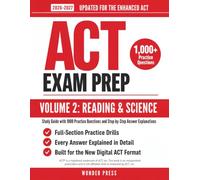 ACT EXAM PREP 2026-2027 VOLUME 2: Reading and Science Study Guide with 1,000 Practice Questions and Step-by-Step Answer Explanations