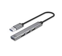 ACT hub USB a 4 porte, 1x USB 3.0 e 3x USB 2.0, multi-plug USB, lunghezza cavo 18 cm, per PC, laptop, console - AC6325
