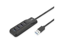 ACT Hub USB a 4 porte, multiconnettore USB, lunghezza cavo 50 cm, USB 3.0 per PC, laptop, console - AC6320