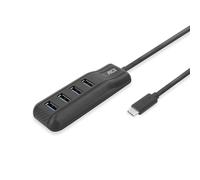 ACT hub USB C 4 porte, multiconnettore USB, lunghezza cavo 50 cm, USB 3.0 per PC, laptop, console - AC6420