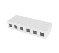 ACT Keystone FA6032 - Presa da parete per 6 moduli Keystone (senza carico), presa di rete da parete per montaggio a parete, uscita cavo espandibile