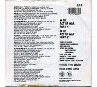 ACT OF WAR 7" (VINYL 45) UK ROCKET 1985