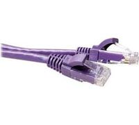 ACT Purple 7 metri U/UTP CAT6A Patch Cavo Snagless con connettori RJ45. CAT6A U/UTP SNAGLESS PL 7.00M (IB2307) NEW