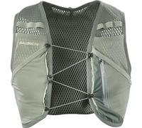 Salomon Active Skin 4 No Flasks Gilet Unisex da Corsa, Facilità di Idratazione Trail Running Escursionismo MTB, Fit preciso, Tasche e scomparti ottimizzati, Verde, S